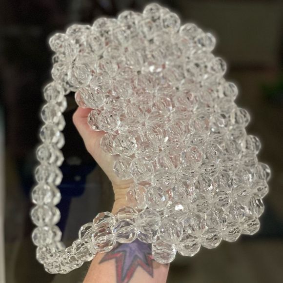 Gorgeous crystal handbag- transparent. VIDEO - Picture 6 of 6